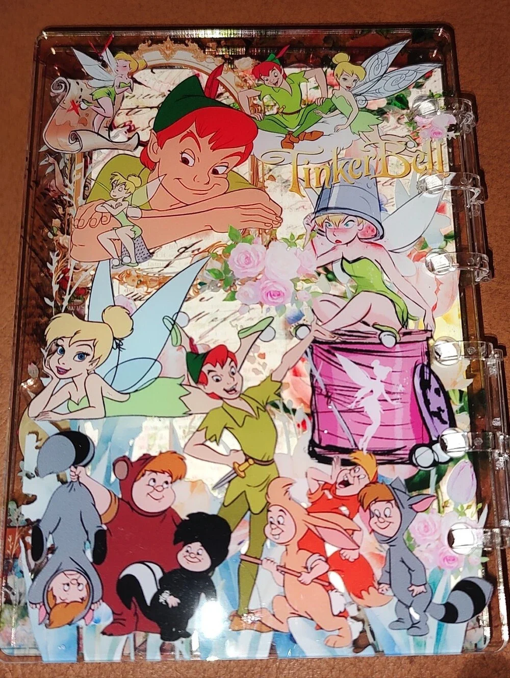 New! A7 Size Tinkerbell Shaker Notebook With Paper